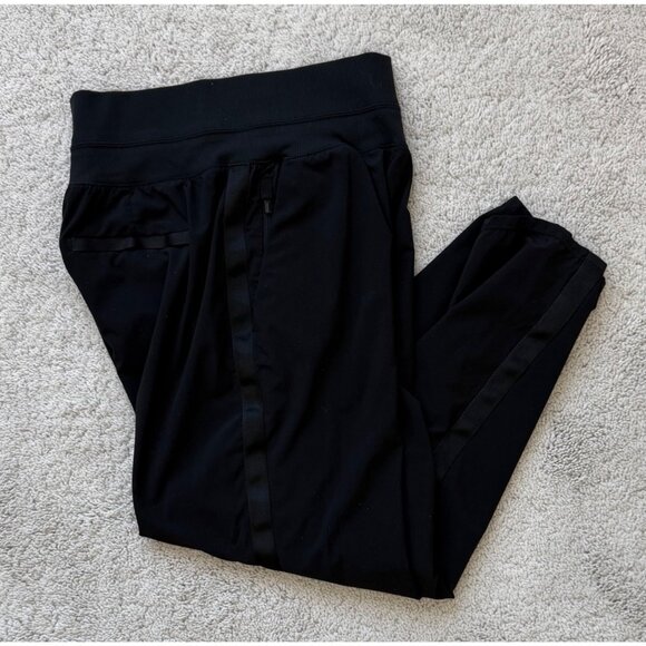 Athleta Pant Size 2 Nolita Slim Tapered Black Casual Pull On Style 980400 Crop - Picture 4 of 13